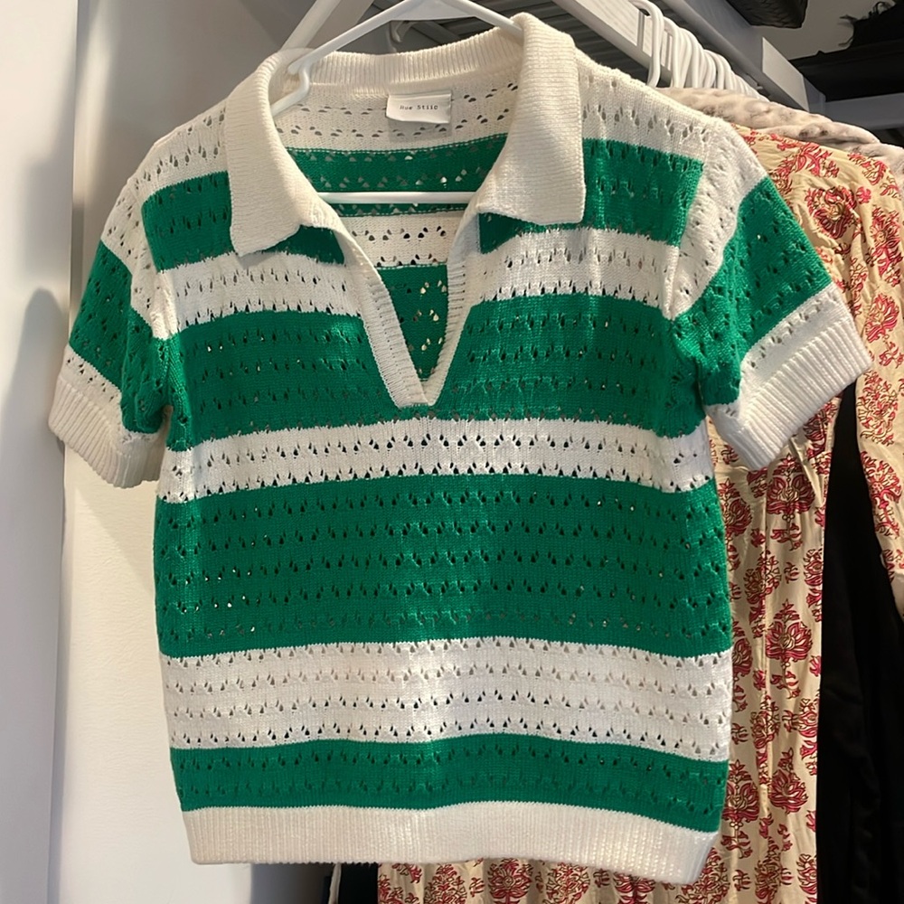 Rue Stiic crochet polo